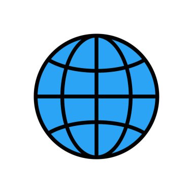 tarayıcı vektör renk çizgisi simgesi