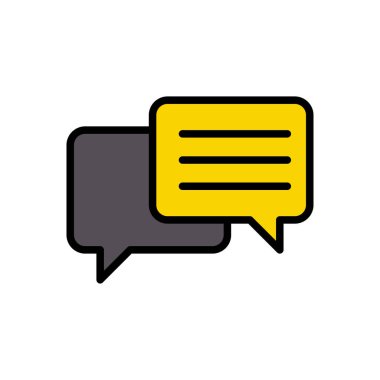 iletişim vektörü renk çizgisi simgesi