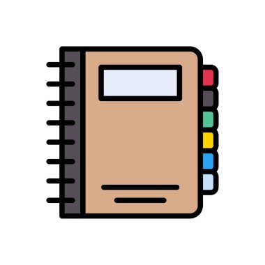 dizüstü bilgisayar vektörü renk çizgisi simgesi