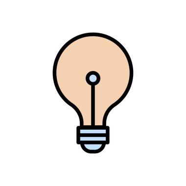 ışık vektörü renk çizgisi simgesi