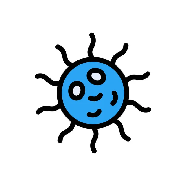 Virus Vector Línea Color Icono — Archivo Imágenes Vectoriales