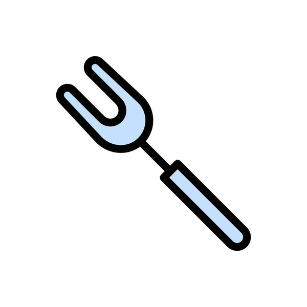 Spoon Vector Line Color Icon — Stock Vector