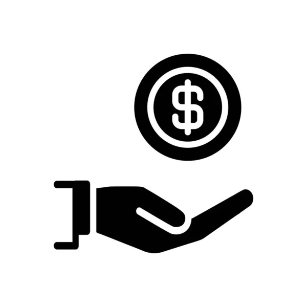 货币向量Glyph平面图标 — 图库矢量图片