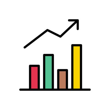 Vektör renk çizgisi simgesini arttır