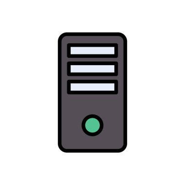 PC vektör renk çizgisi simgesi 