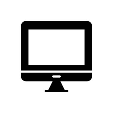 ekran vektörü düz simgesi 