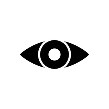 görünüm vektörü düz simgesi 