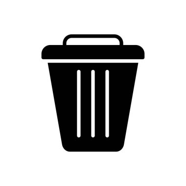 Çöp vektörü düz simgesi 