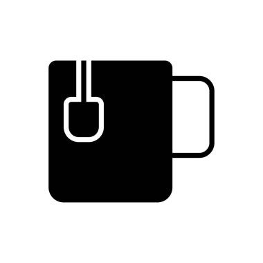 kahve vektörü düz simge 