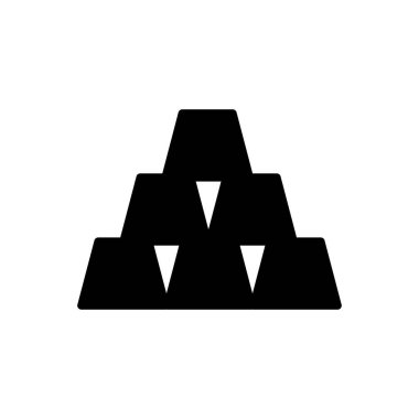 ingot vektör düz simge 