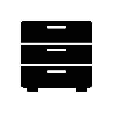 kabine vektör simgesi düz simge 