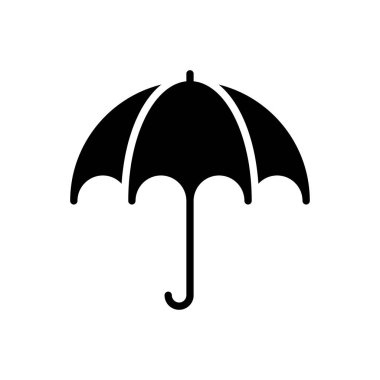 yağmur vektörü simgesi düz simgesi 