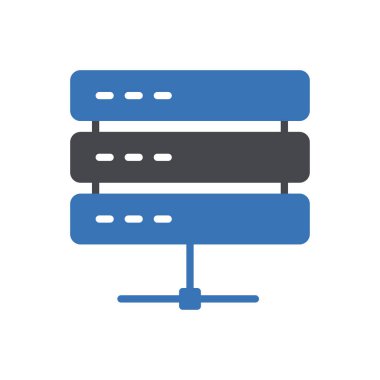 veritabanı vektör renk simgesi 