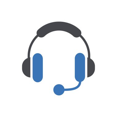 kulaklık vektörü renk simgesi 