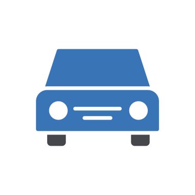 araç vektör renk simgesi 