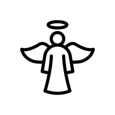 Cennet vektörü ince çizgi simgesi 