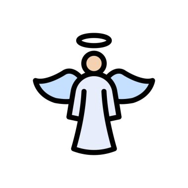 cennet vektörü renk çizgisi simgesi 