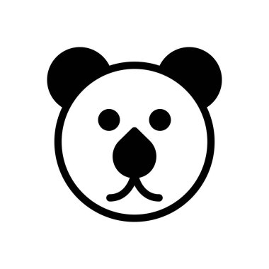 ayı vektör düz simgesi 