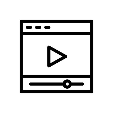 oyuncu vektörü ince çizgi simgesi 