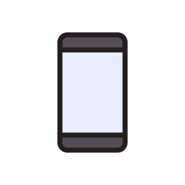 telefon vektörü renk çizgisi simgesi 