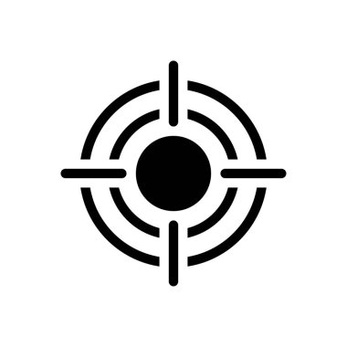 hedef vektör düz simge 