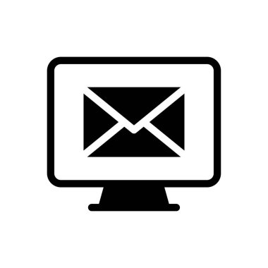 Gelen kutusu vektör düz simgesi 