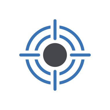 hedef vektör renk simgesi 