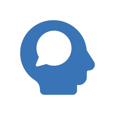 düşünce vektörü renk simgesi 