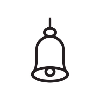 Uyarı vektörü ince çizgi simgesi 