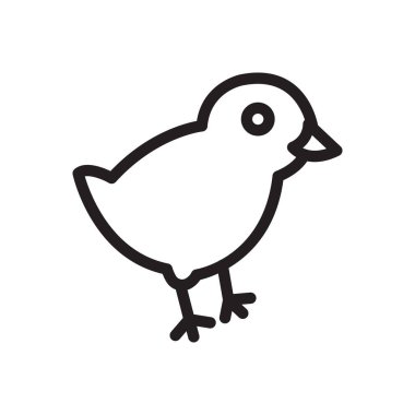 Paskalya vektörü ince çizgi simgesi 