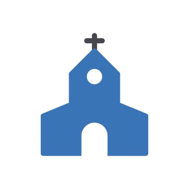 Katolik vektör kabartma renk simgesi