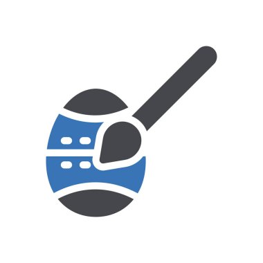 Paskalya vektörü renk simgesi