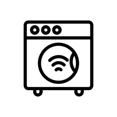 makine vektörü ince çizgi simgesi