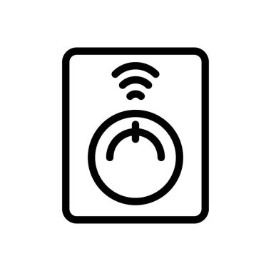 Ölçü vektörü ince çizgi simgesi