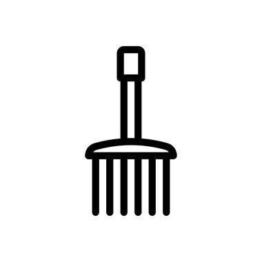 pişirme vektörü ince çizgi simgesi