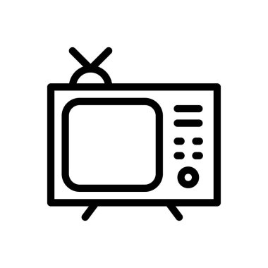 anten vektörü ince çizgi simgesi