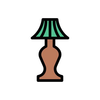 ampul vektör çizgisi renk simgesi