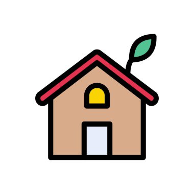 ev vektörü renk simgesi