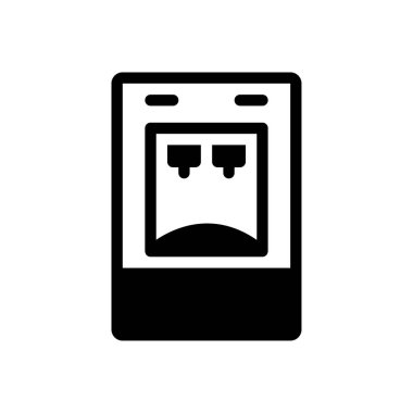 geçerli vektör glyph düz simgesi