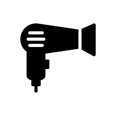 blower vektör glyph düz simgesi