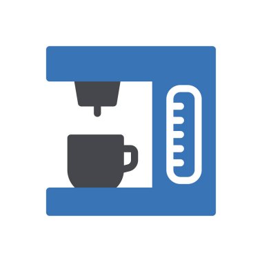 makine vektör renk simgesi