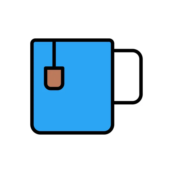 Ikona Vektorové Barvy Kávy — Stockový vektor