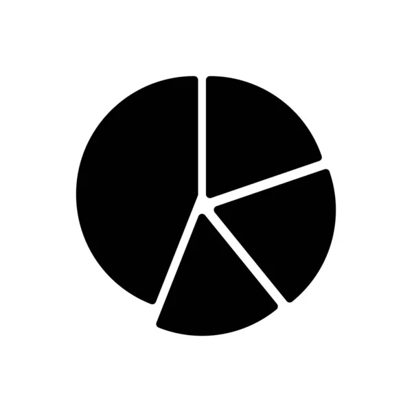 Grafico Glyph Vettoriale Icona Piatta — Vettoriale Stock