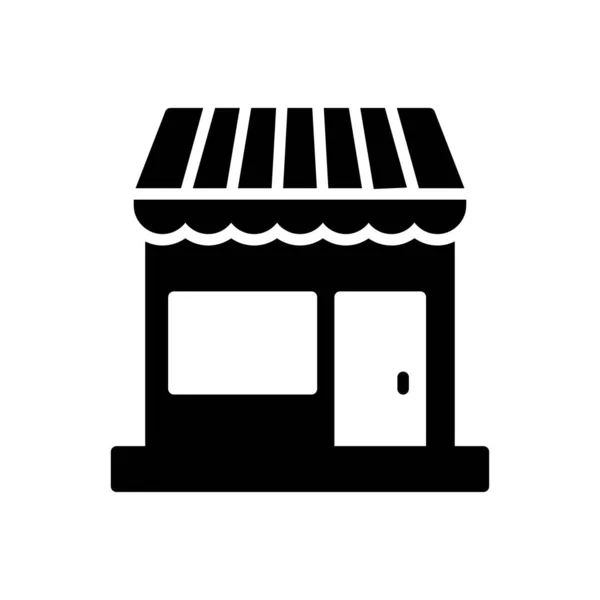 Shop Vector Glyph Flat Icon — 스톡 벡터