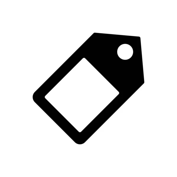 Étiquette Glyphe Vectoriel Icône Plate — Image vectorielle