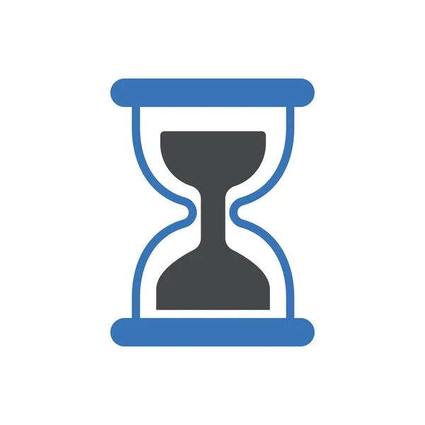 Stopwatch Vector Glyph Kleur Pictogram — Stockvector