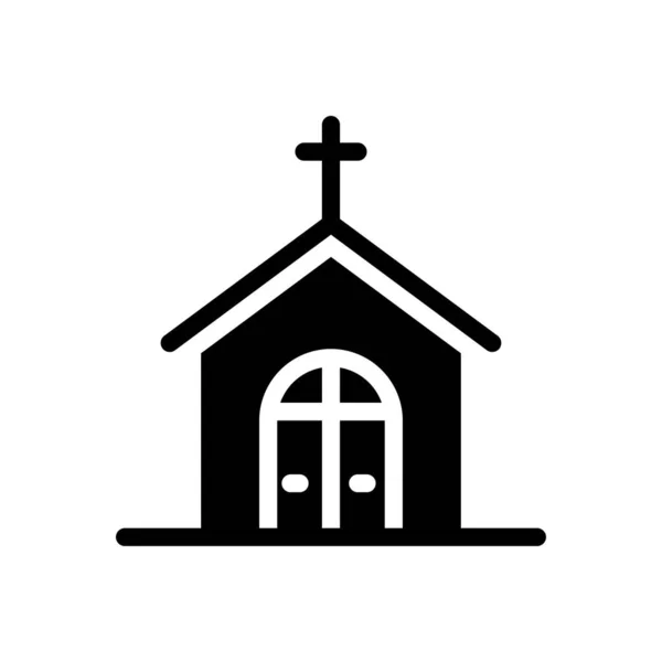 Catholic Vector Glyph Flat Icon — Stock Vector