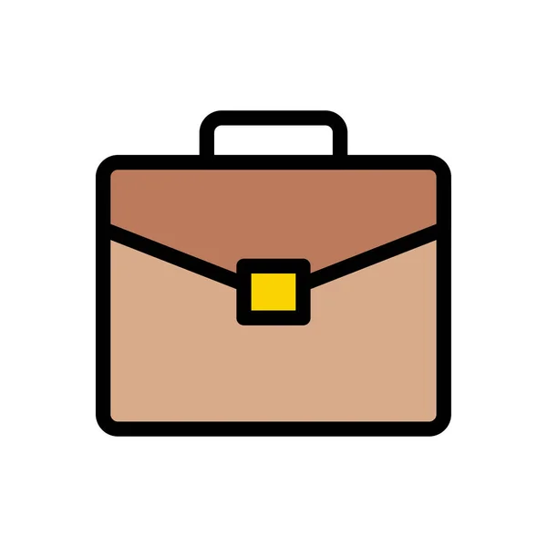 Vector Bolsa Línea Color Icono — Vector de stock