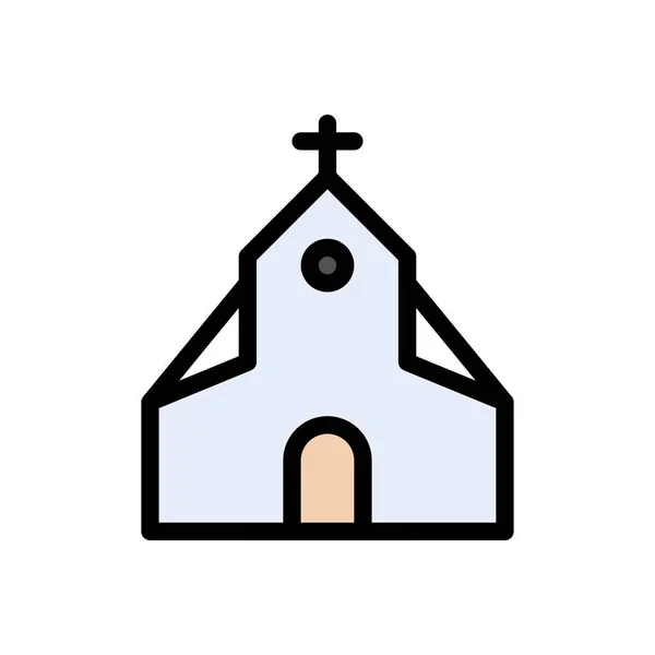 Katholischer Vektor Farbe Linie Symbol — Stockvektor