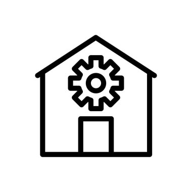 vites vektörü ince çizgi simgesi